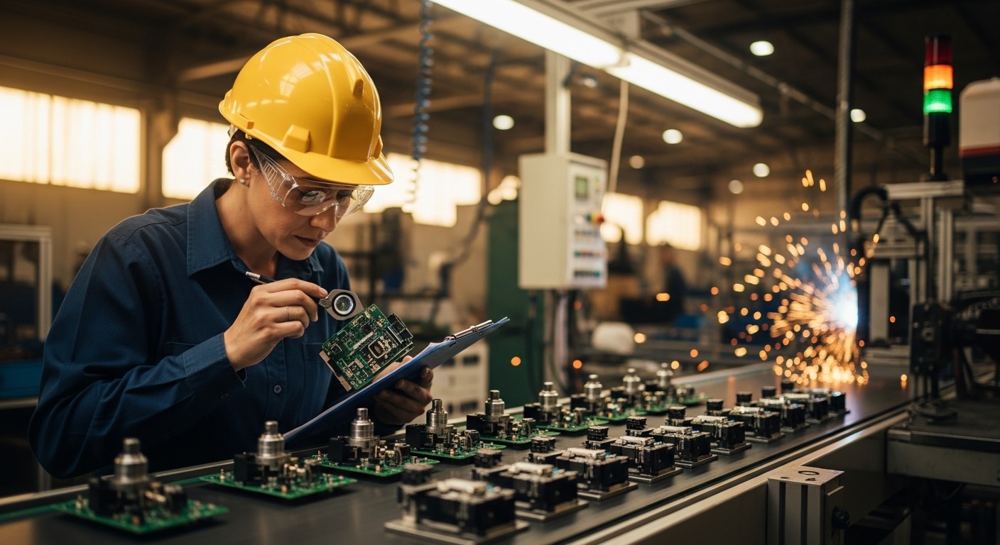 Inspection qualité en usine